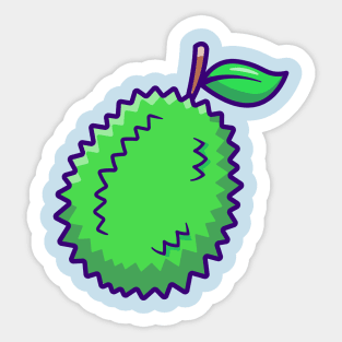 Durian Fruit Cartoon Sticker